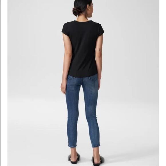 Universal Standard Ashley cap sleeve tee Size 3XS 2-4 Black - Picture 2 of 10